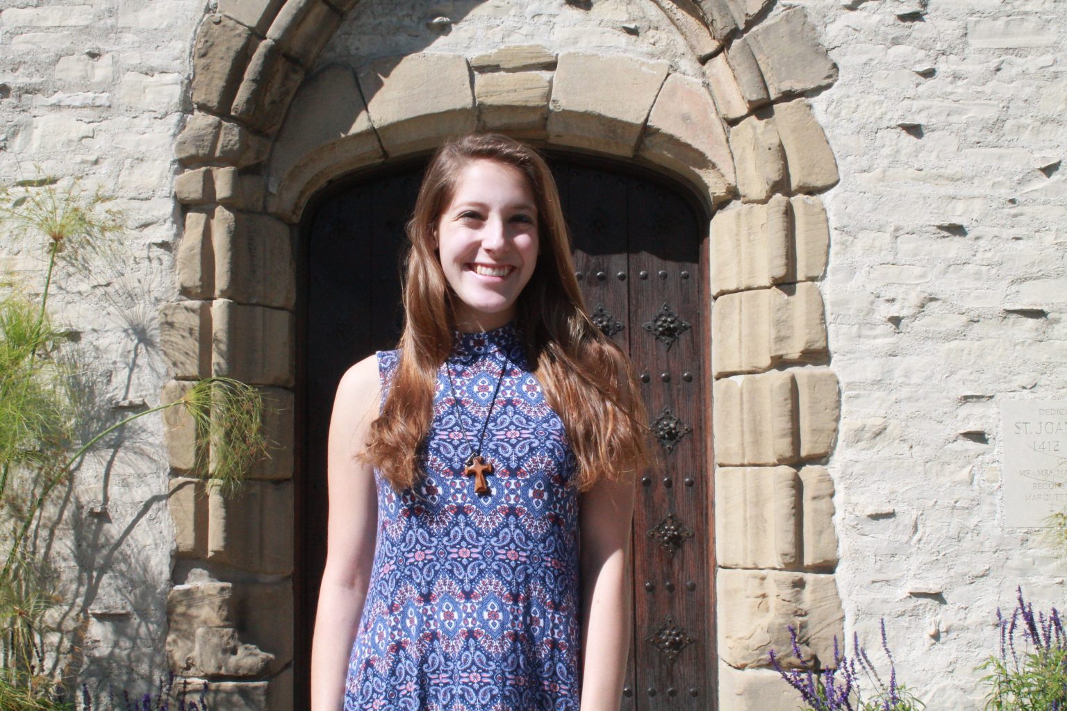 Ellie Marino at Marquette's Joan of Arc Chapel