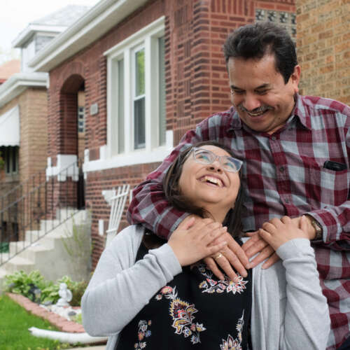 Julissa Garcia with father