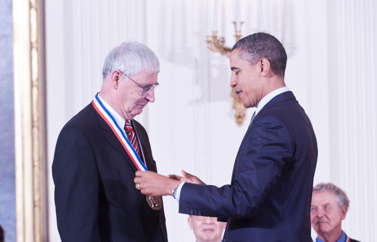 President Barack Obama awards Dr. Stang with the 2010 National Medal of Science