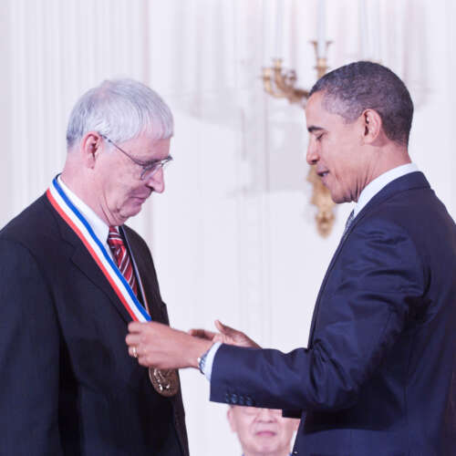 President Barack Obama awards Dr. Stang with the 2010 National Medal of Science